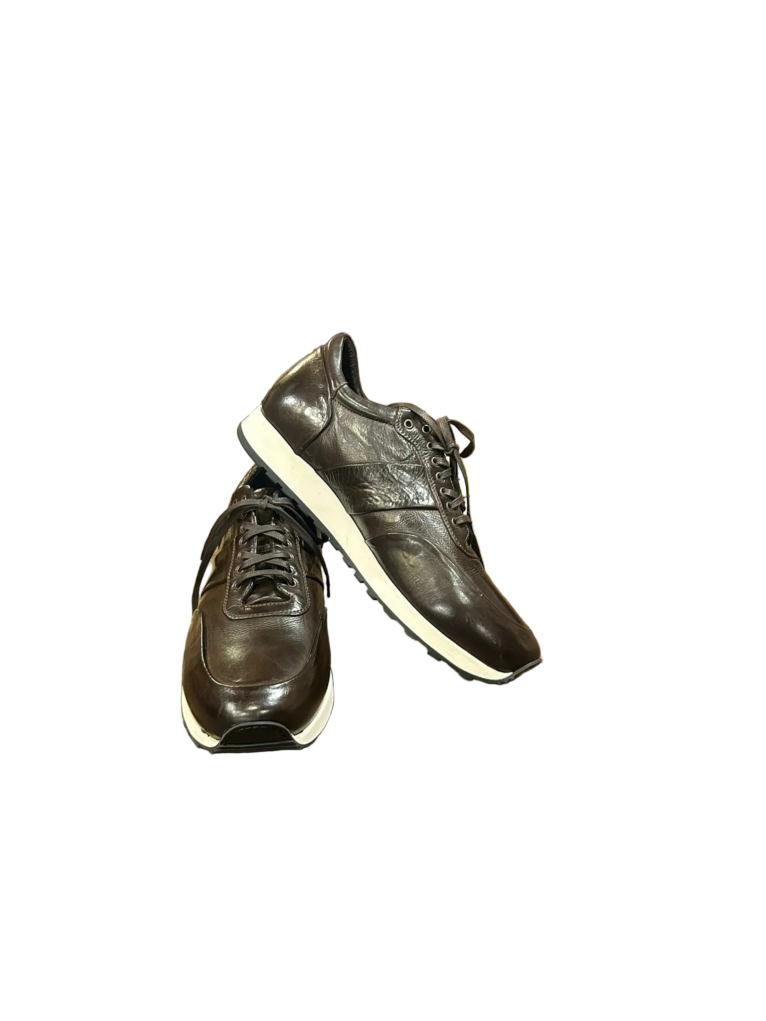 Sneakers da uomo in pelle Pelletteria Allegrini Filippo COLLE Testa di moro