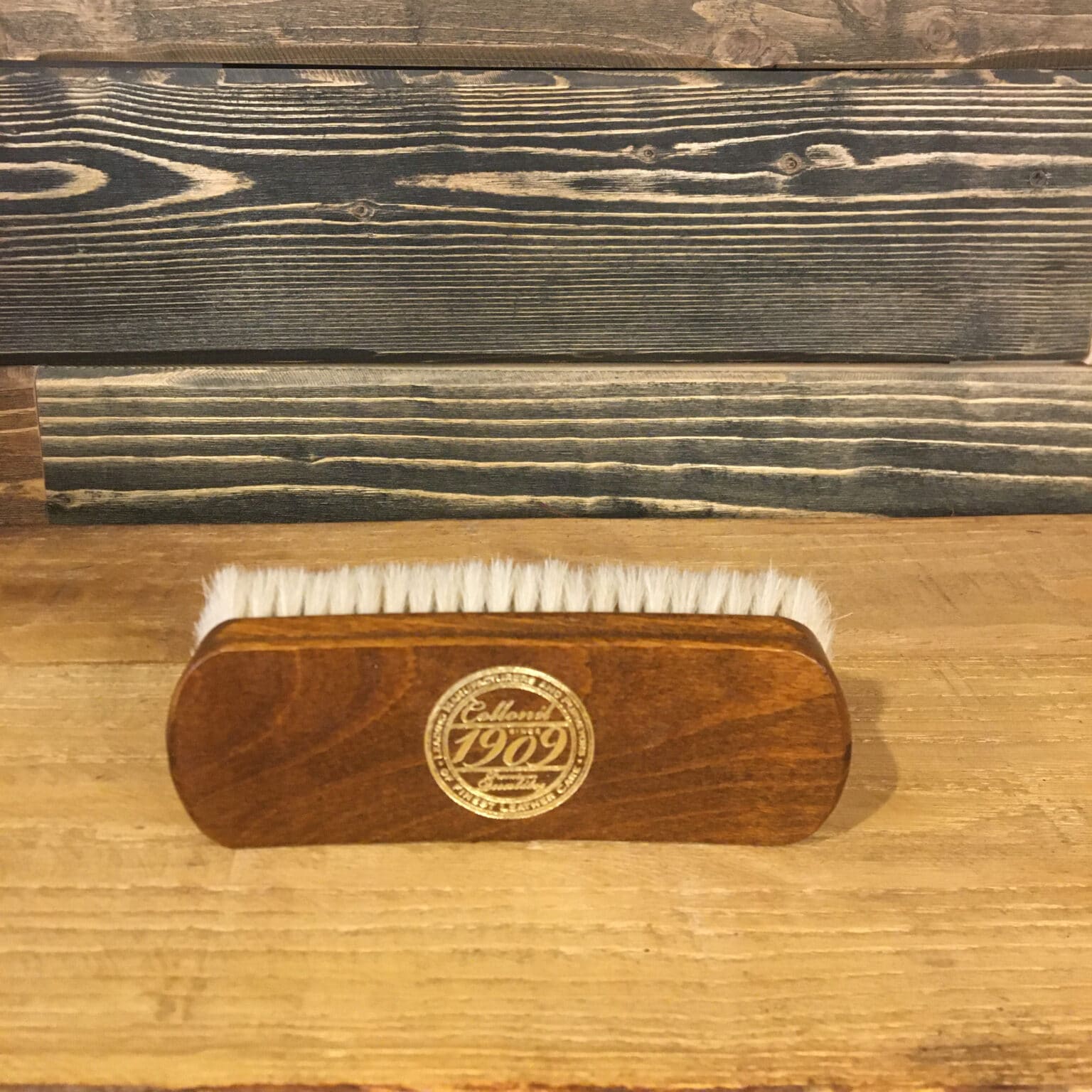 SPAZZOLA DA SCARPE GRANDE CON SETOLE NATURALI ANTIGRAFFIO PER LUCIDARE