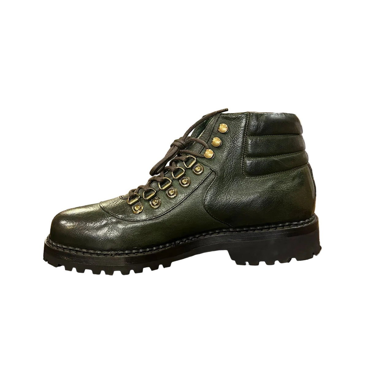 Stivaletti polacchi uomo in pelle Pelletteria Allegrini Filippo 4850 bosco - Pelletteria Allegrini