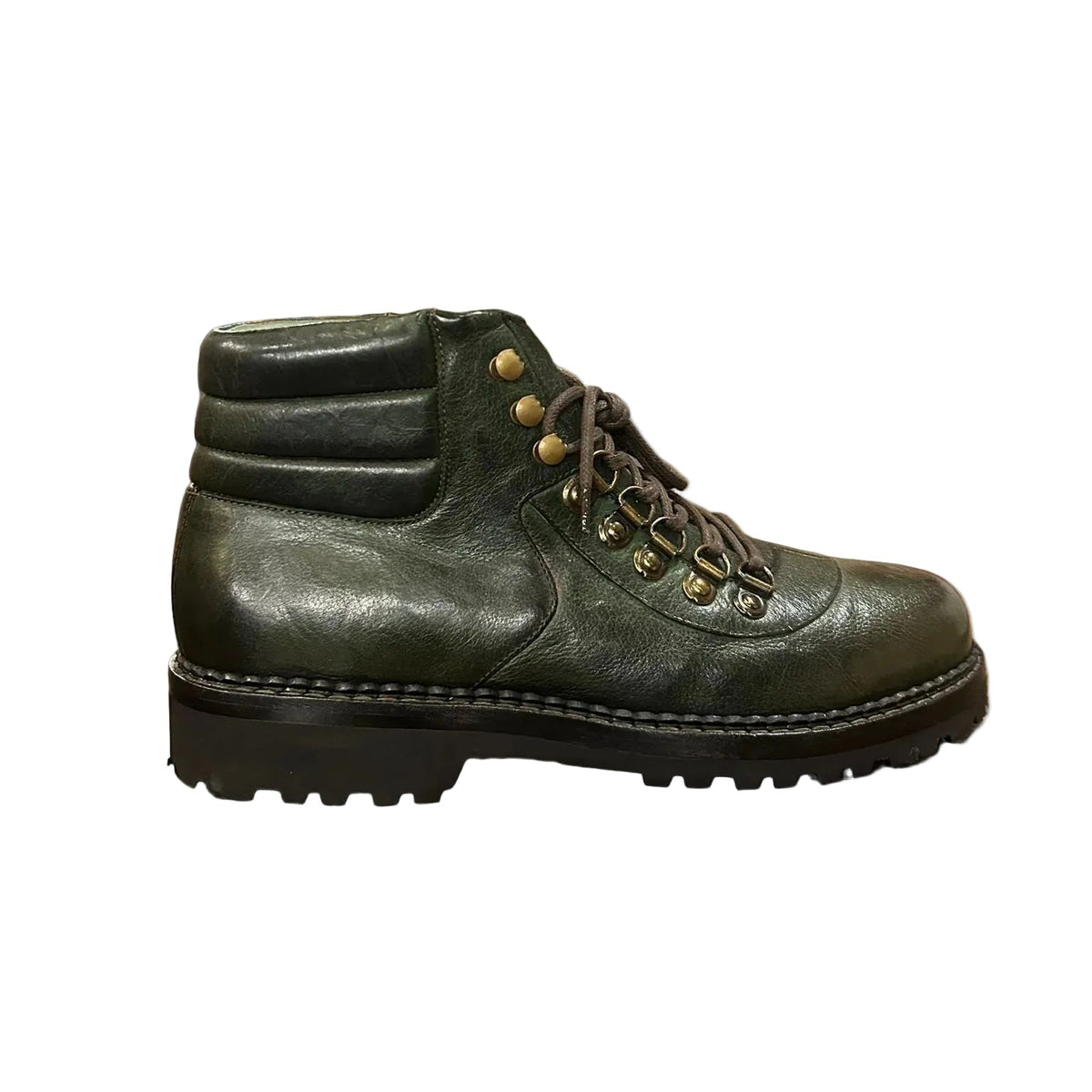 Stivaletti polacchi uomo in pelle Pelletteria Allegrini Filippo 4850 bosco - Pelletteria Allegrini