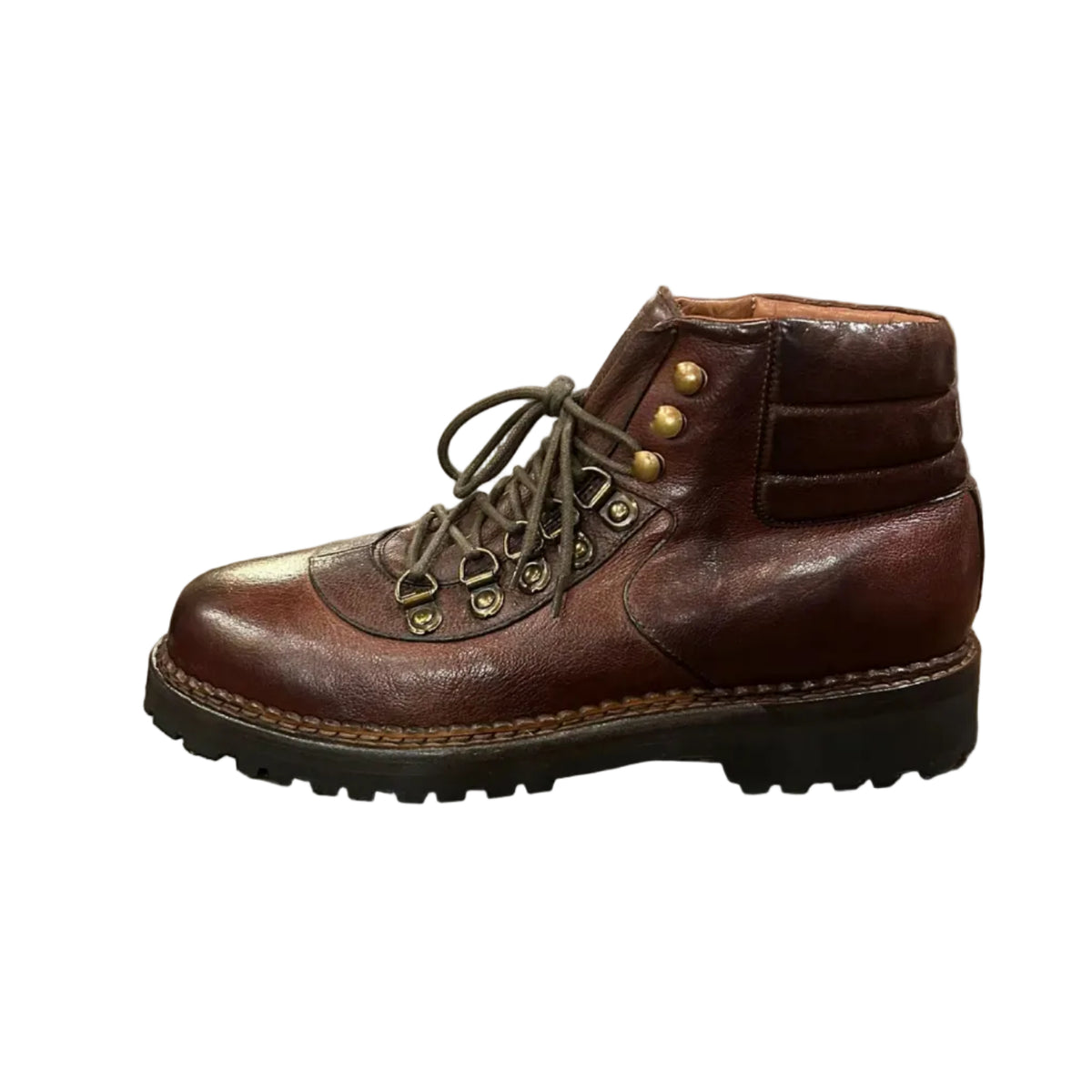 Stivaletti polacchi uomo in pelle Pelletteria Allegrini Filippo 4850 Marrone - Pelletteria Allegrini