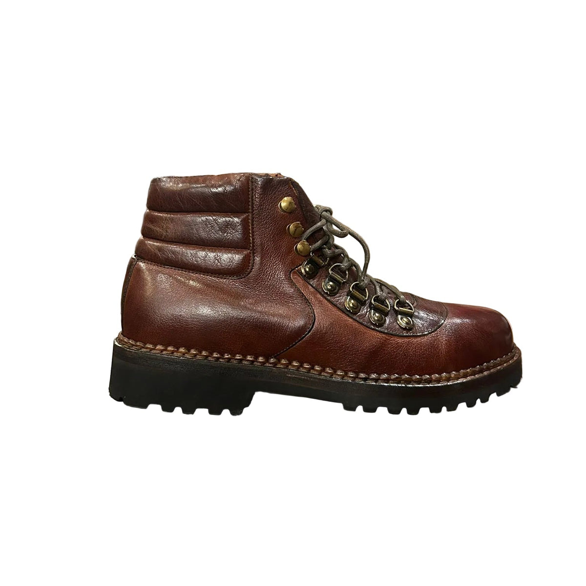 Stivaletti polacchi uomo in pelle Pelletteria Allegrini Filippo 4850 Marrone - Pelletteria Allegrini