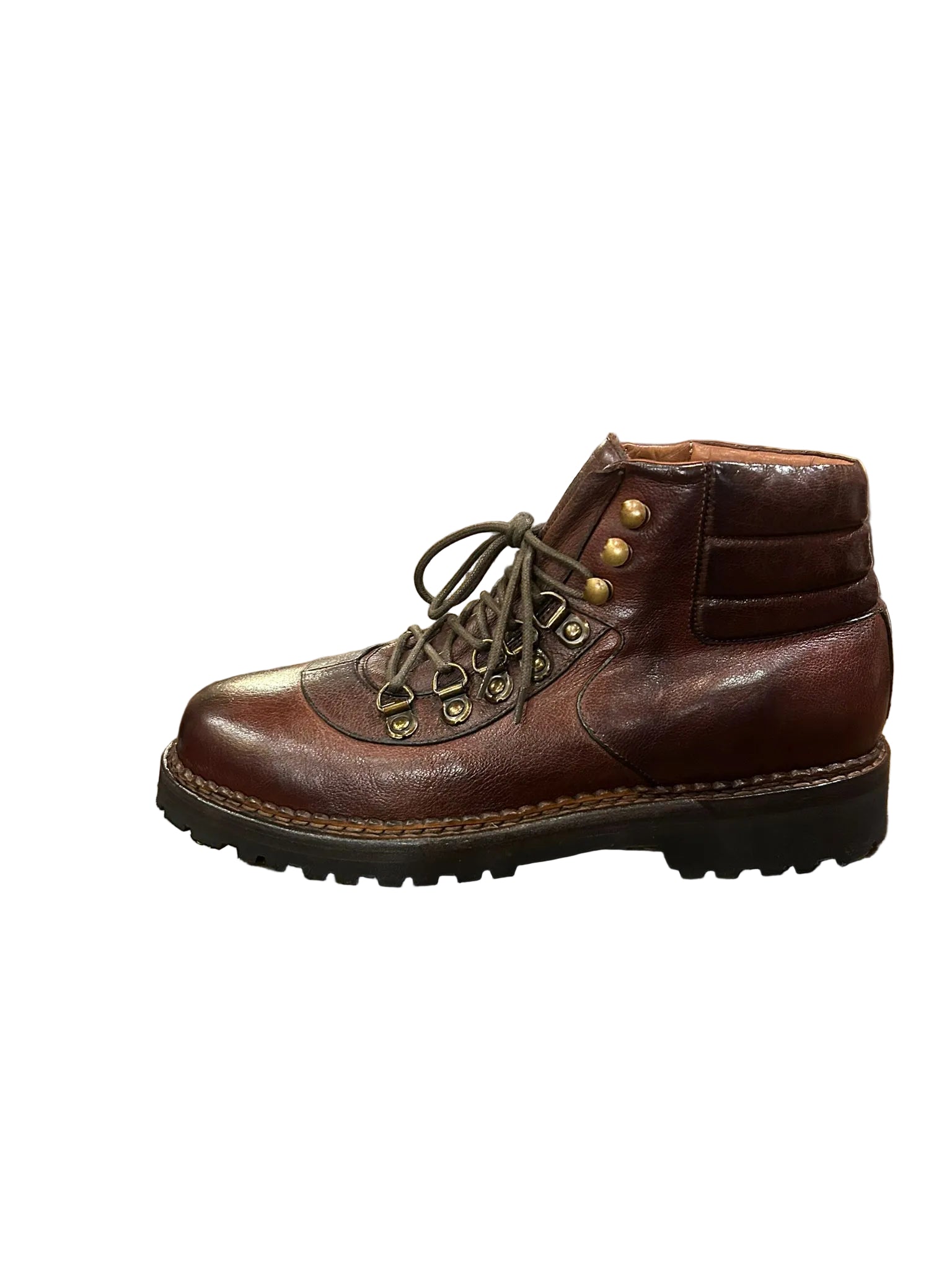 Stivaletti polacchi uomo in pelle Pelletteria Allegrini Filippo 4850 Marrone