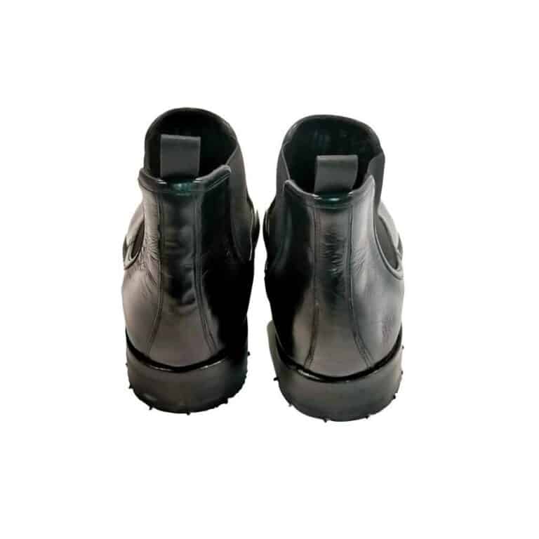 Allegrini 7976 black leather men's ankle boot