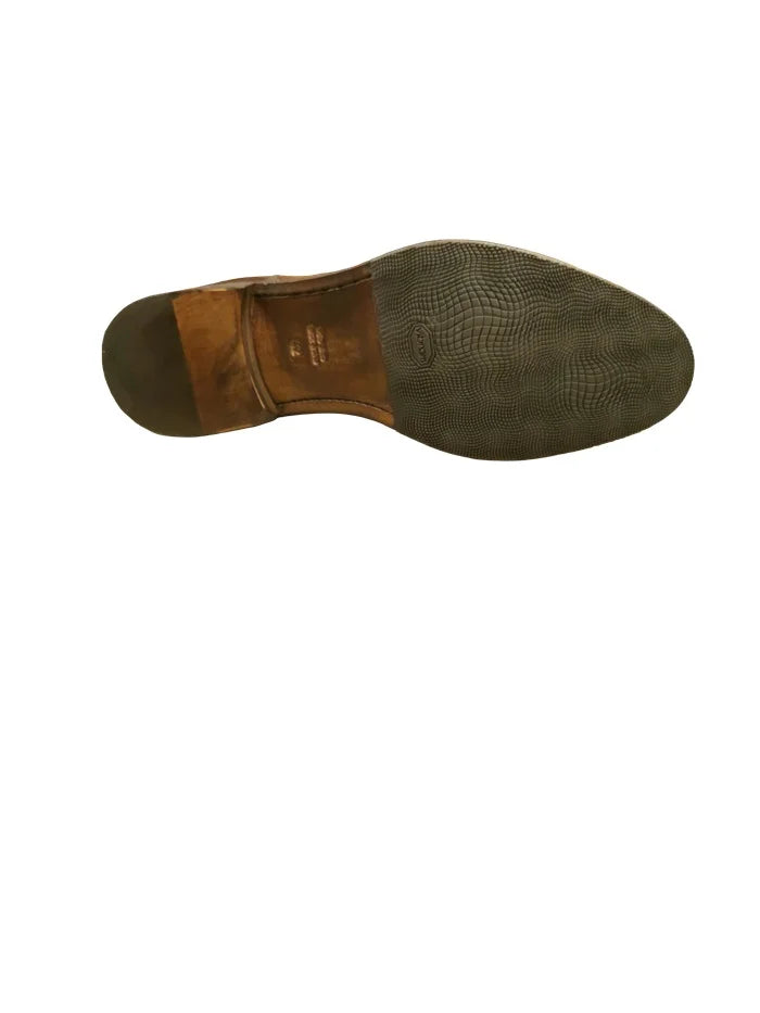 Men's Lace-Up Ankle Boot by Pelletteria Allegrini Filippo X322 Cigar