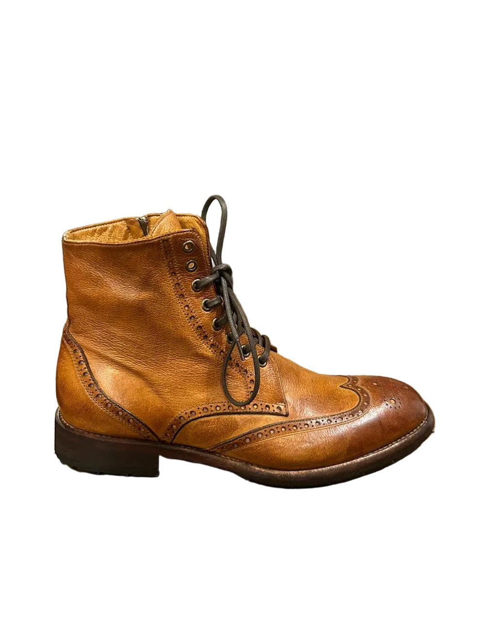 Stivaletto da uomo in pelle Pelletteria Allegrini Filippo 5295 Cuoio