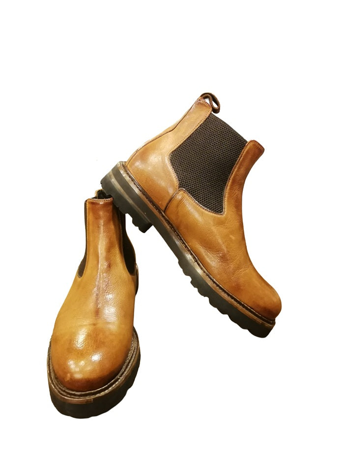 Stivaletto donna in pelle Pelletteria Allegrini Filippo RIETI Cuoio