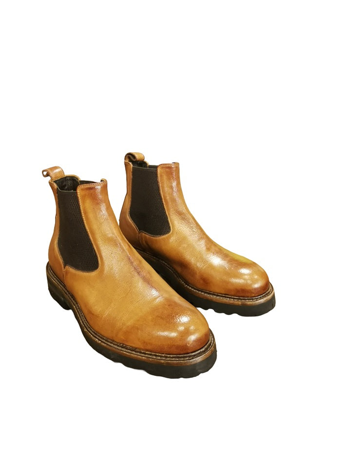 Stivaletto donna in pelle Pelletteria Allegrini Filippo RIETI Cuoio