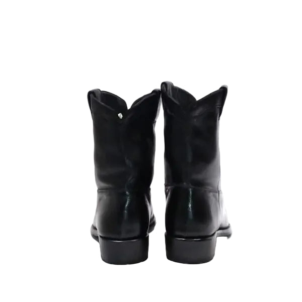 Stivaletto texano donna in pelle Pelletteria Allegrini Filippo 5258 Nero