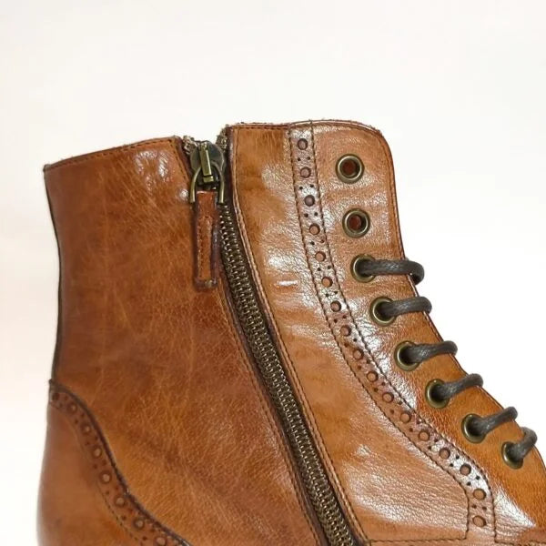 Men's Leather Boot Pelletteria Allegrini Filippo 5295 Coker