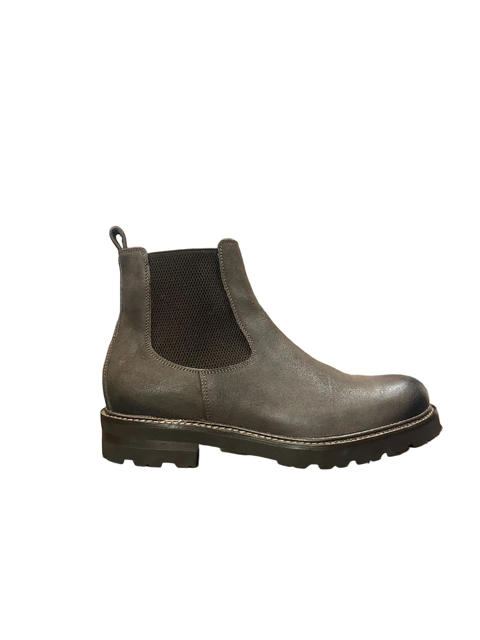 Stivaletto uomo in pelle Pelletteria Allegrini Filippo ANGIUS Testa di moro