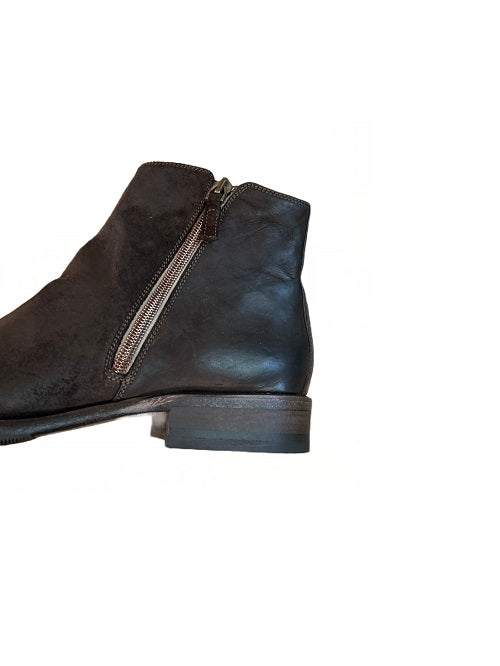 Men's leather boots Pelletteria Allegrini Filippo 5232 ebano