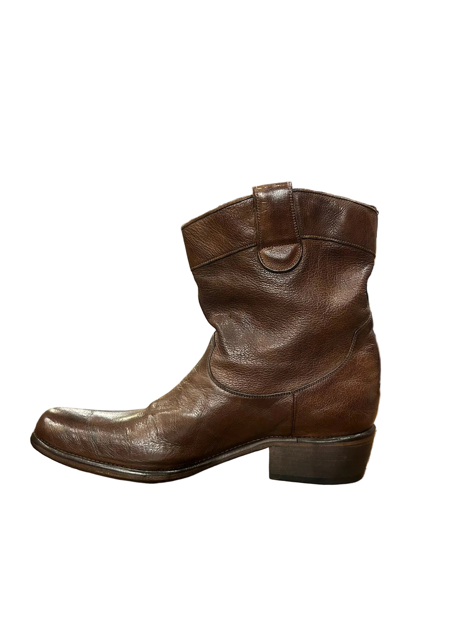 Texano uomo in pelle di bufalo Pelletteria Allegrini Filippo E450 Cerro