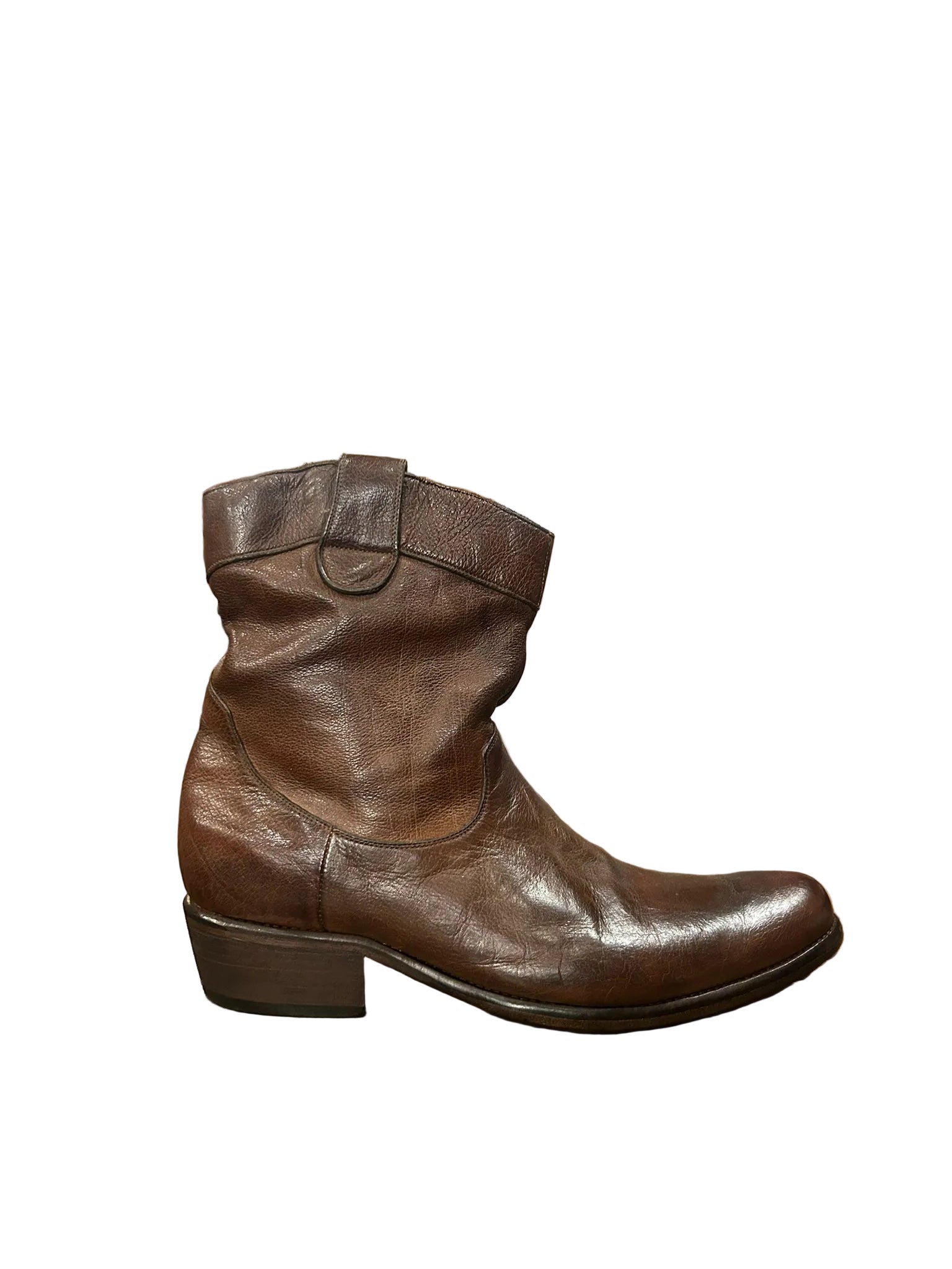 Texano uomo in pelle di bufalo Pelletteria Allegrini Filippo E450 Cerro