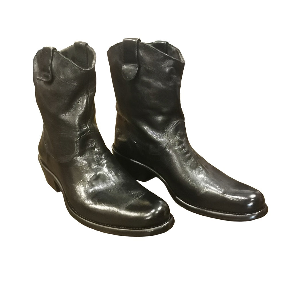 Buffalo Leather Texan Man Filippo Allegrini Leather Goods E450 Black