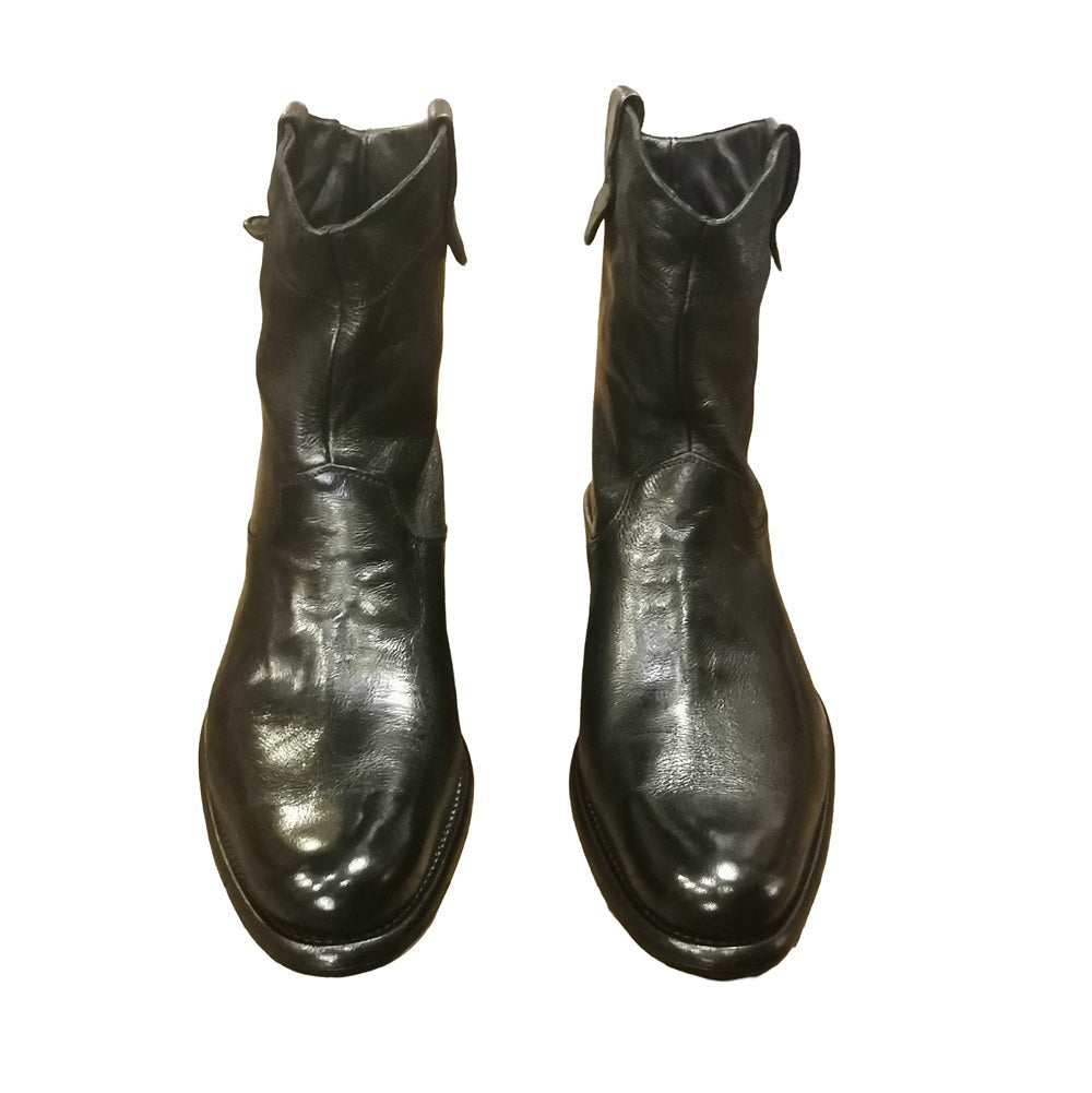 Buffalo Leather Texan Man Filippo Allegrini Leather Goods E450 Black
