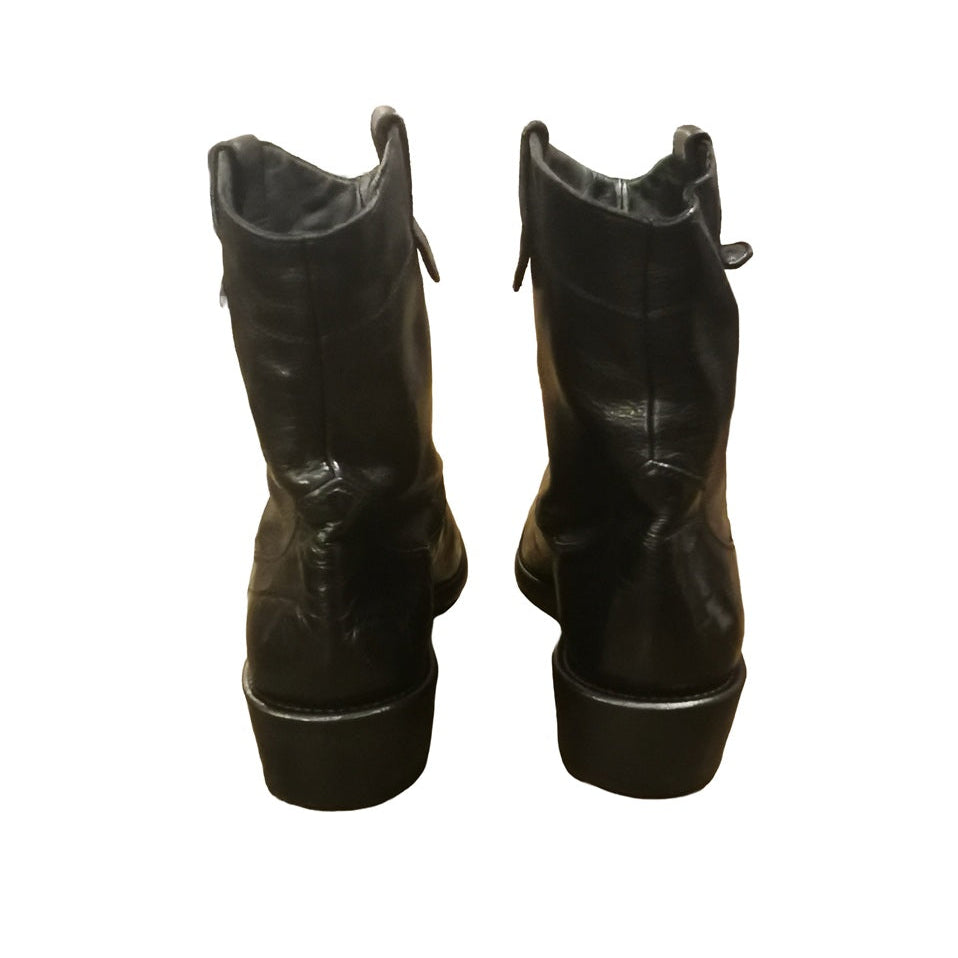 Buffalo Leather Texan Man Filippo Allegrini Leather Goods E450 Black