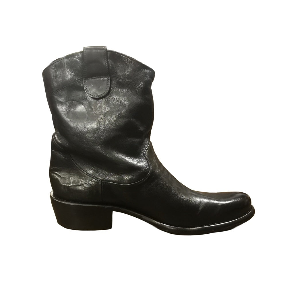 Buffalo Leather Texan Man Filippo Allegrini Leather Goods E450 Black