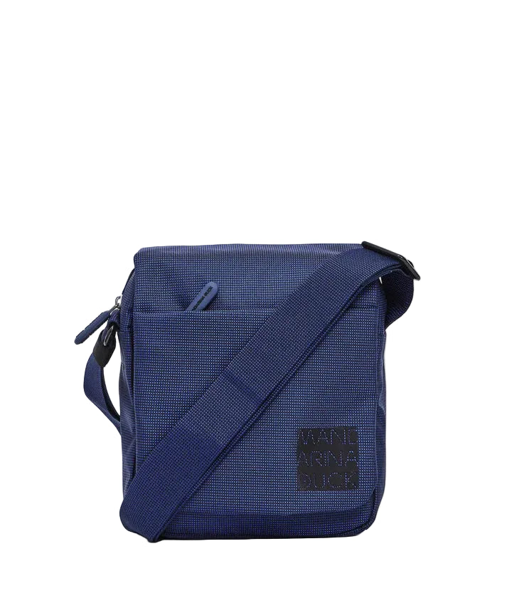 Fabric shoulder bag with flap District Mandarina Duck P10KPT04 Blue