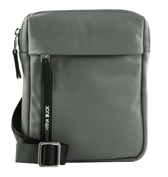 Fabric Shoulder Bag Hunter Mandarina Duck P10vct31 Smoked Pearl