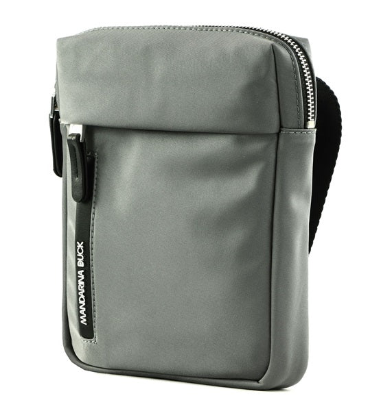 Fabric Shoulder Bag Hunter Mandarina Duck P10vct31 Smoked Pearl