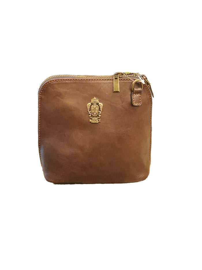 Leather shoulder bag I Medici 63/298 Dark Brown