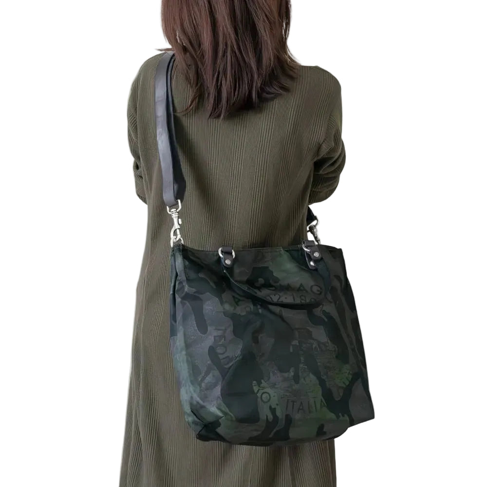 Shopping tessuto Vela Camouflage di Campomaggi C041720ND X2632 grigio
