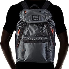 Zaino grande in tessuto Warrior Mandarina Duck P10CXT02 Gun metal