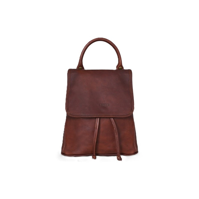 Leather Backpack I Medici 63/6400 Dark Brown
