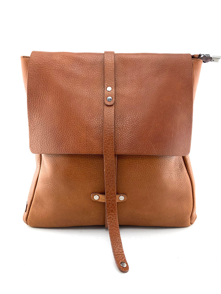 Zaino in pelle Bruno Rossi R22 Brandy