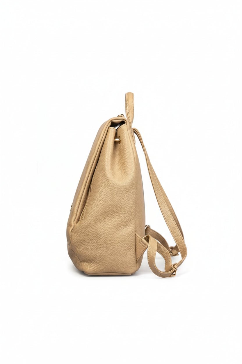 Zaino in pelle martellata Bruno Rossi ML228 Biscotto - Pelletteria Allegrini