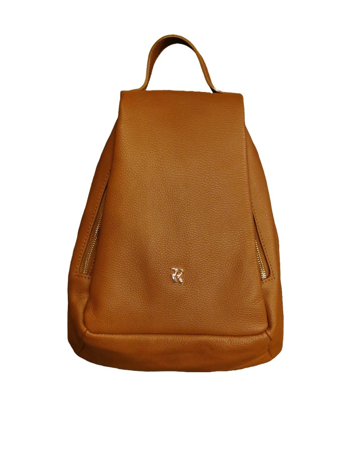 Zaino in pelle martellata Bruno Rossi ML228 Cuoio