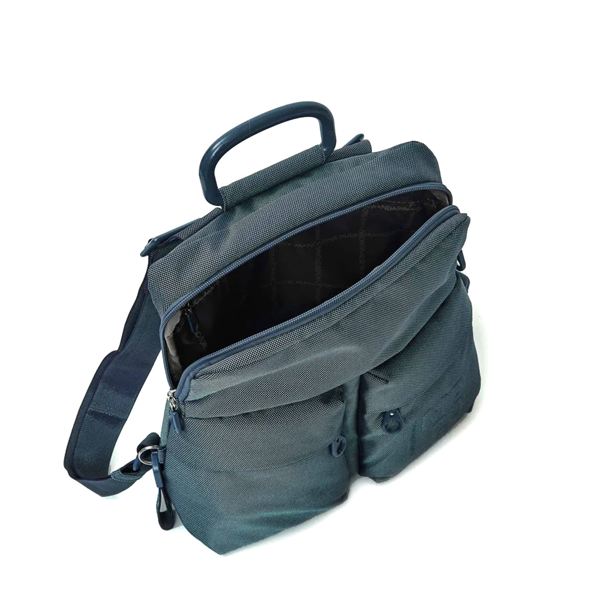 Fabric Backpack MD Mandarina Duck P10QMTZ4 Blue Wing