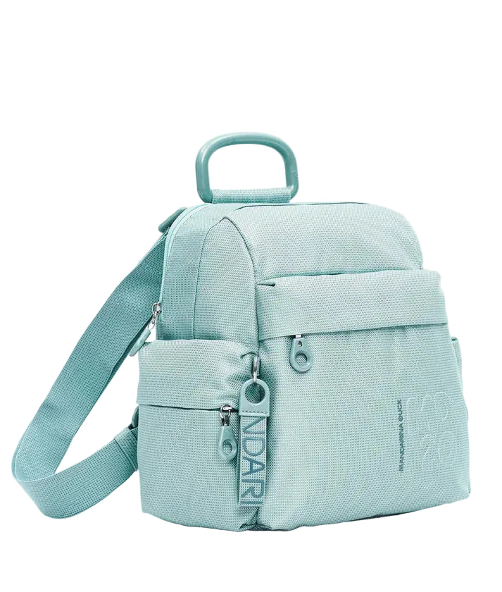 Backpack in fabric MD20 Mandarina Duck P10QMTT1 Iceberg green