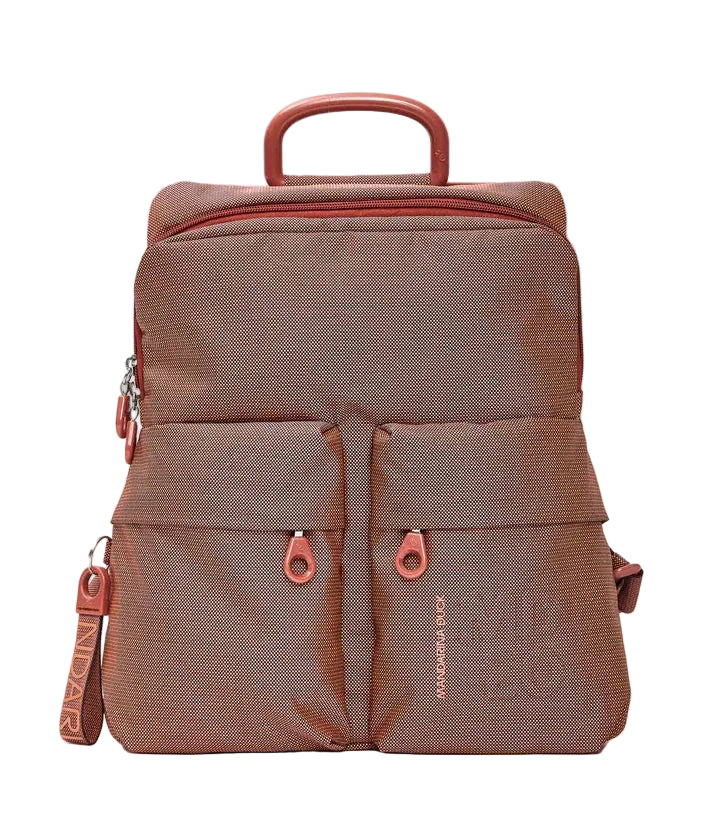 Fabric Backpack MD20 Mandarina Duck P10QMTZ4 Pecan nut