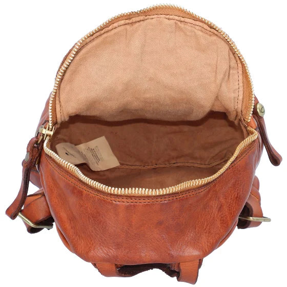 Zaino piccolo Kura in pelle Campomaggi C031040ND X0007 cognac