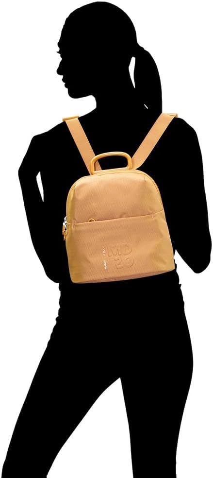 Slim backpack in fabric MD Mandarina Duck P10QMT49 Mustard