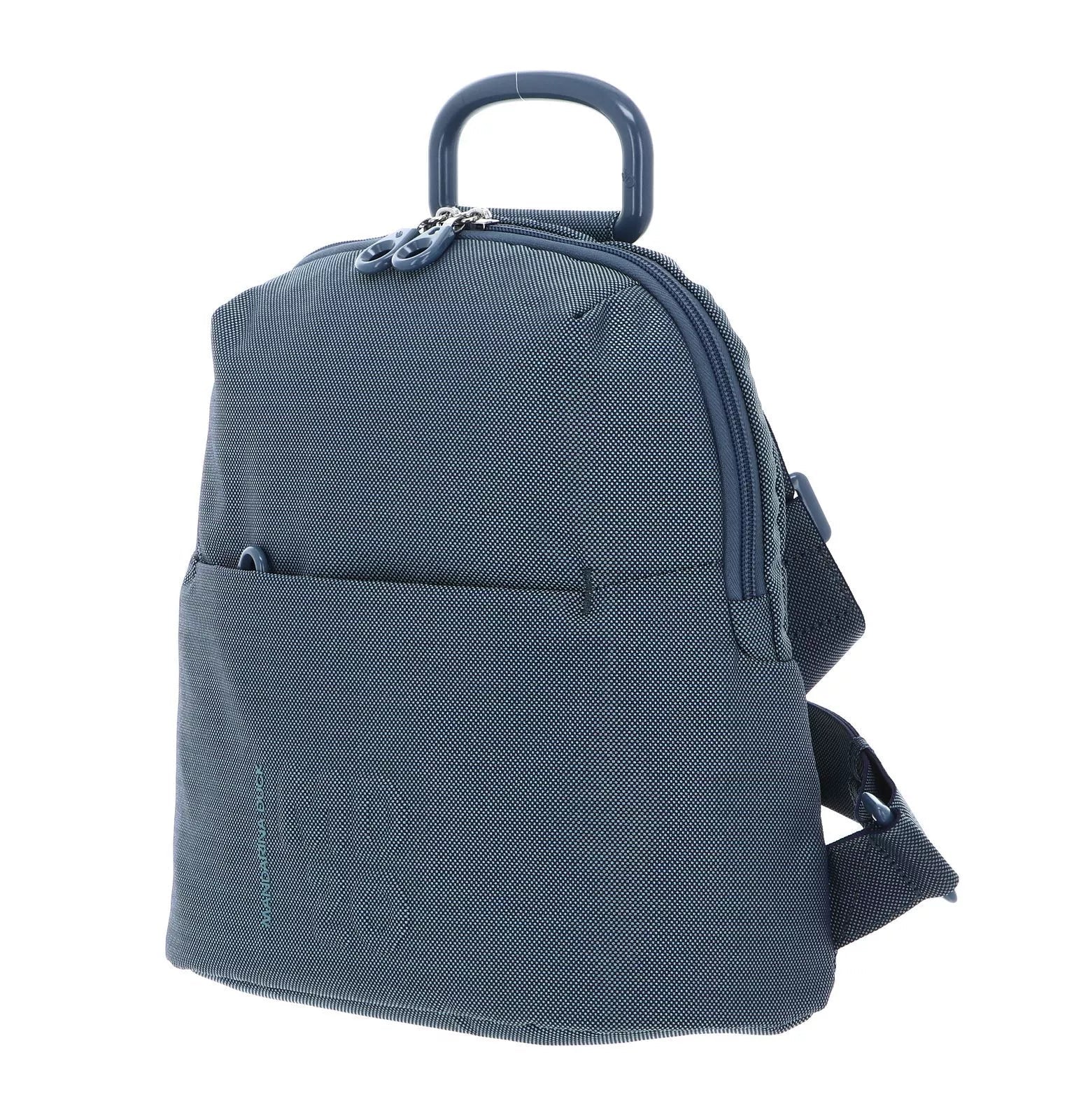 Zaino slim in tessuto MD Mandarina Duck P10QMT49 Blue wing - Pelletteria Allegrini