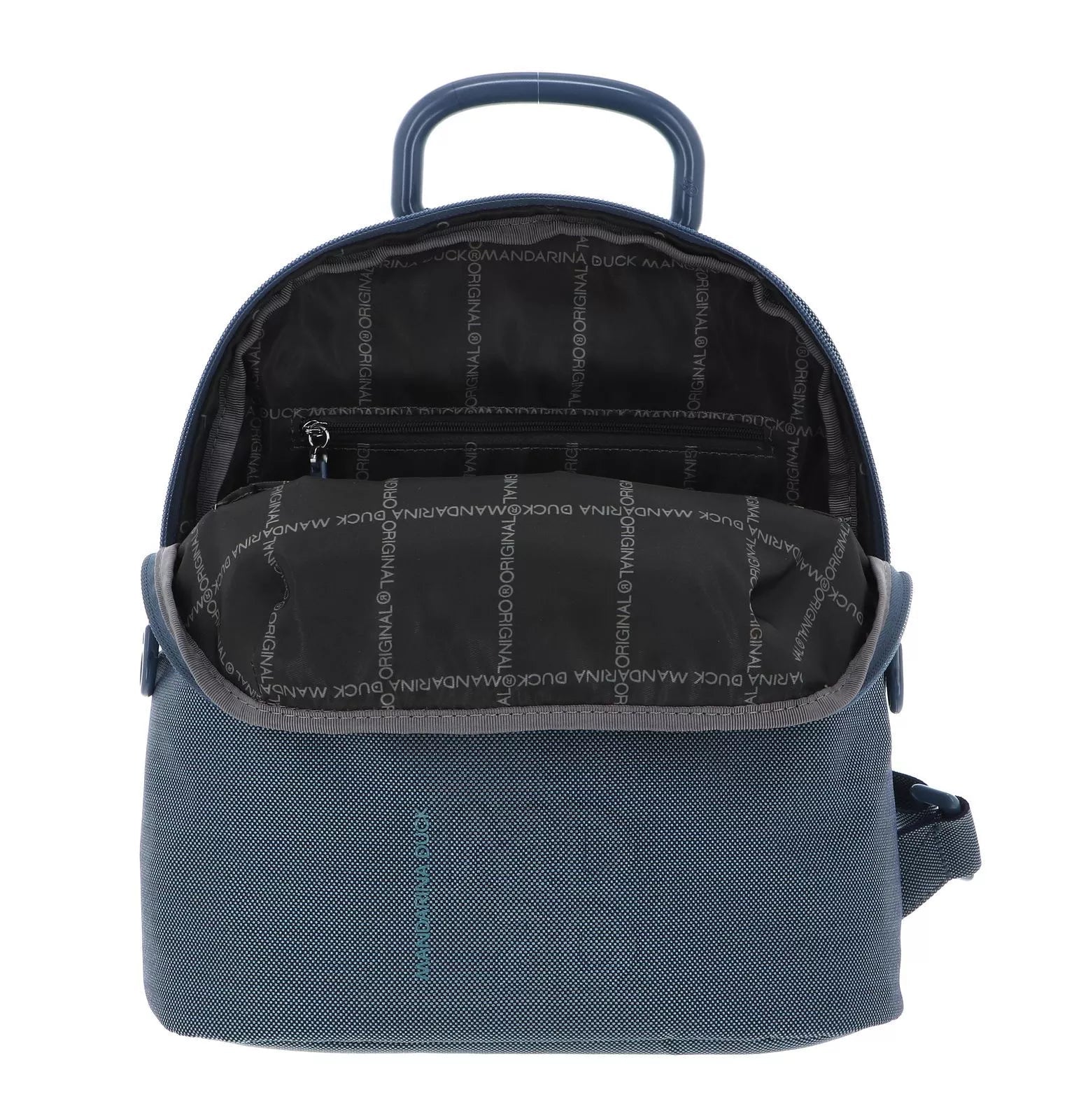 Zaino slim in tessuto MD Mandarina Duck P10QMT49 Blue wing - Pelletteria Allegrini