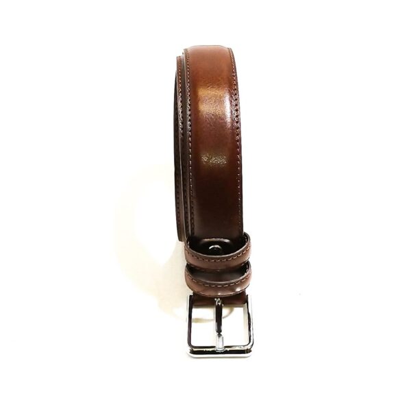 Cintura in pelle Pelletteria Allegrini Filippo 059/30OF testa di moro