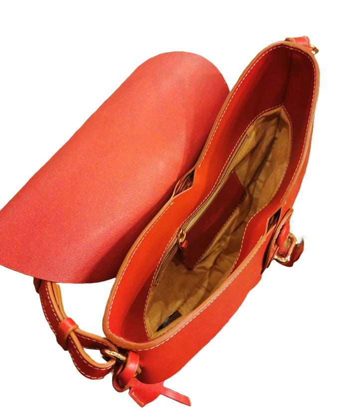 Borsa in pelle Opera Boldrini 07298 Rosso