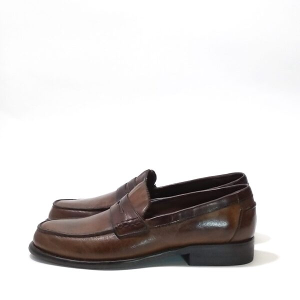 Mocassino d uomo in pelle Pelletteria Allegrini 1253 Marrone