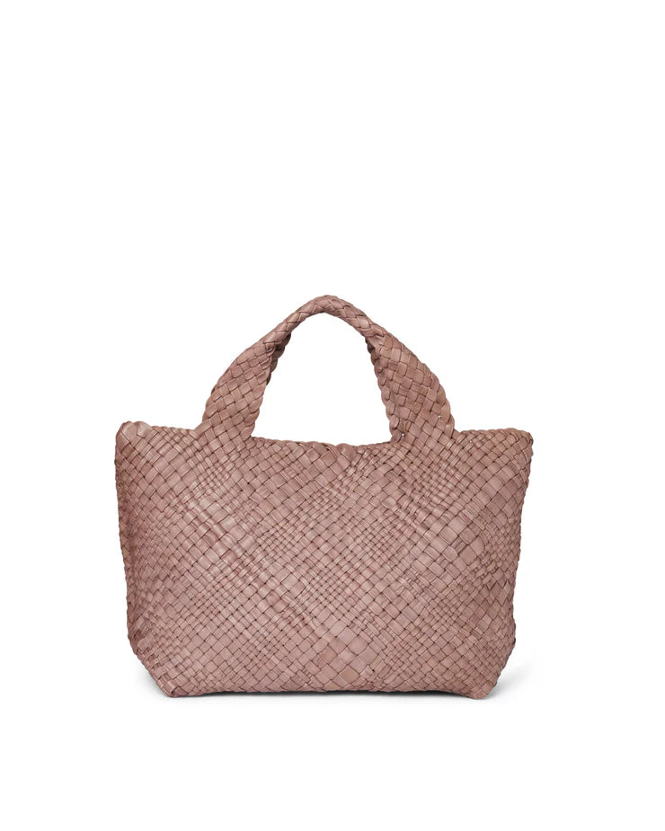 Borsa in pelle intrecciata Visonà 20316 mauve