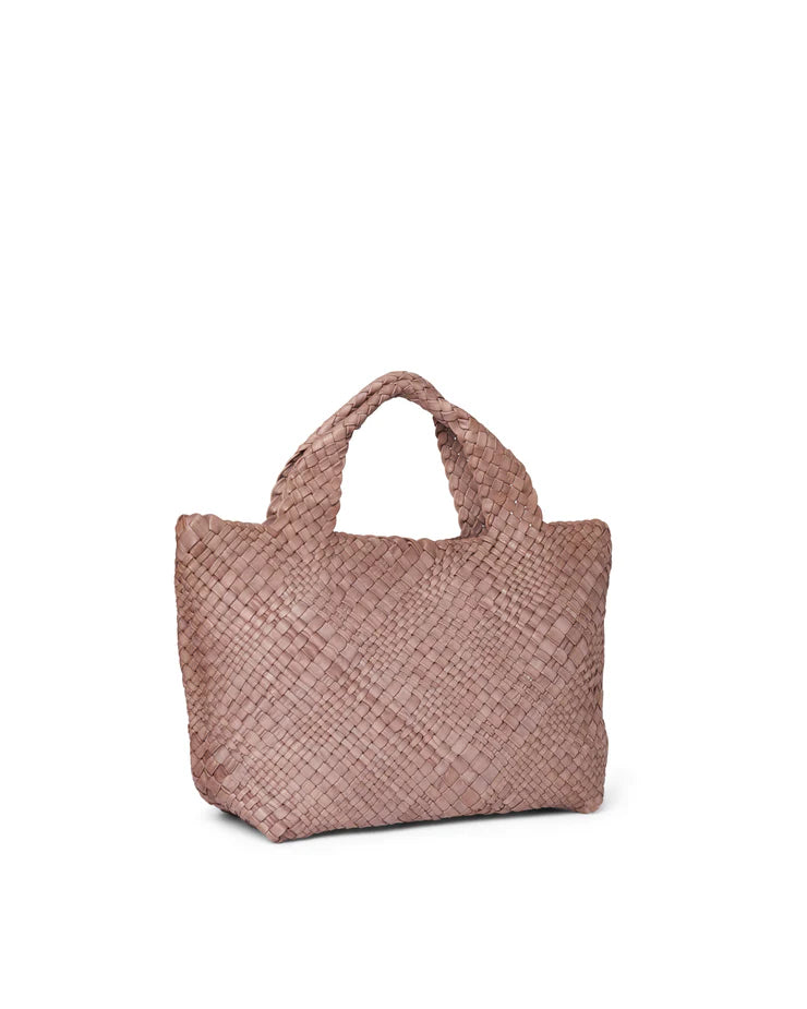 Borsa in pelle intrecciata Visonà 20316 mauve