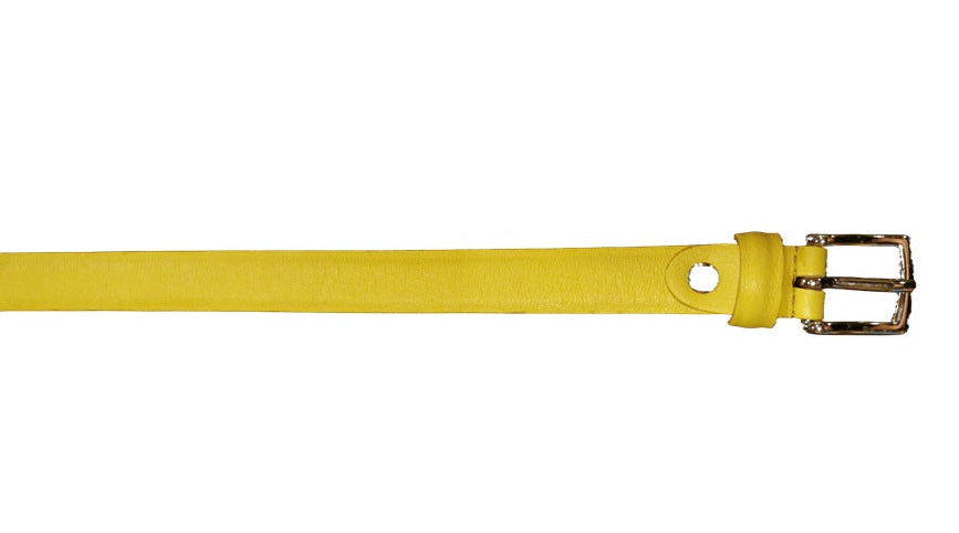 Cintura in pelle Donna Pelletteria Allegrini Filippo 2074/20 giallo