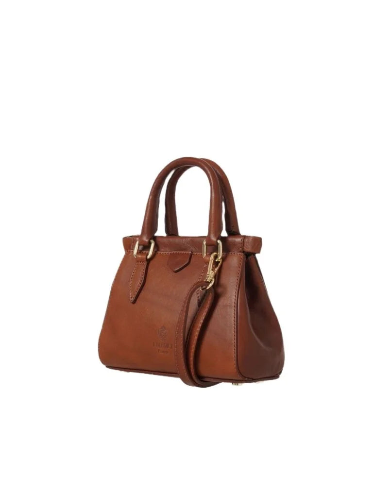 Borsa piccola con tracolla in pelle I Medici 63/2460 Marrone