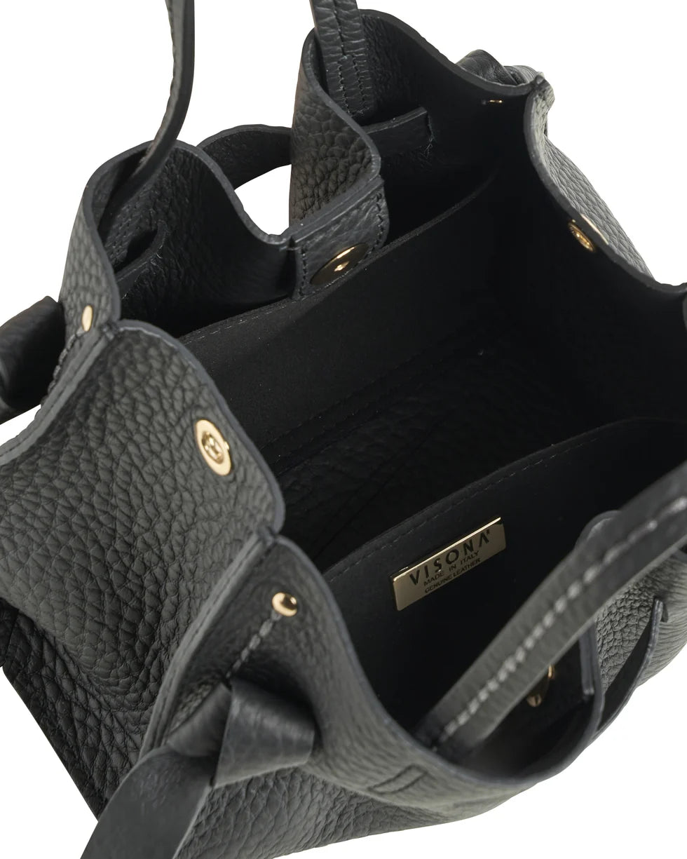 Borsa Vittorina in pelle Visonà 24735 nero