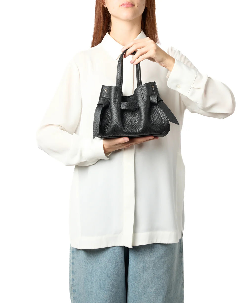 Borsa Vittorina in pelle Visonà 24735 nero