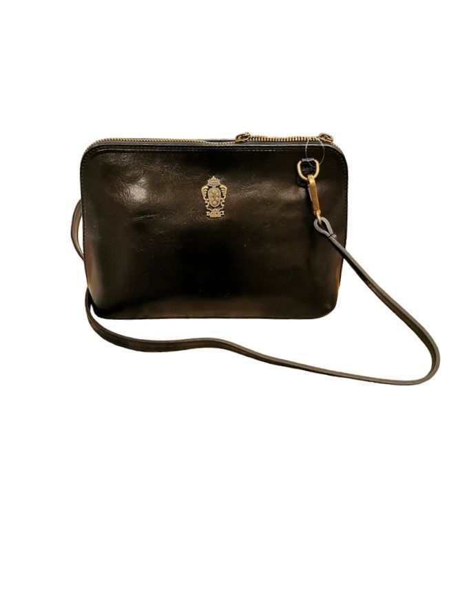 Tracollina in pelle i Medici 63/298-2 Nero