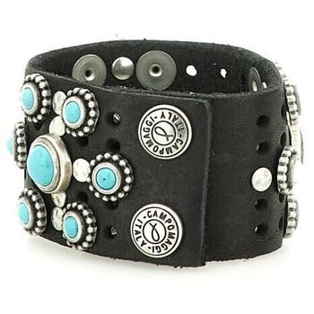 Bracciale in pelle con Campomaggi C002170ND X3161 nero